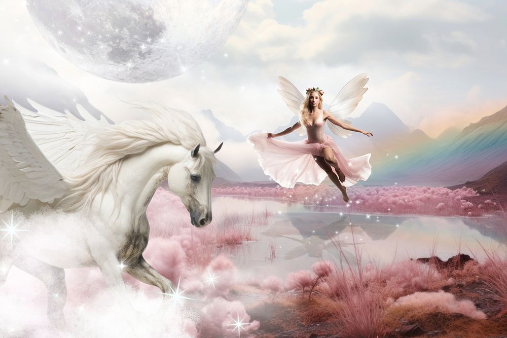 Pegasus & magical fairy fantasy remix