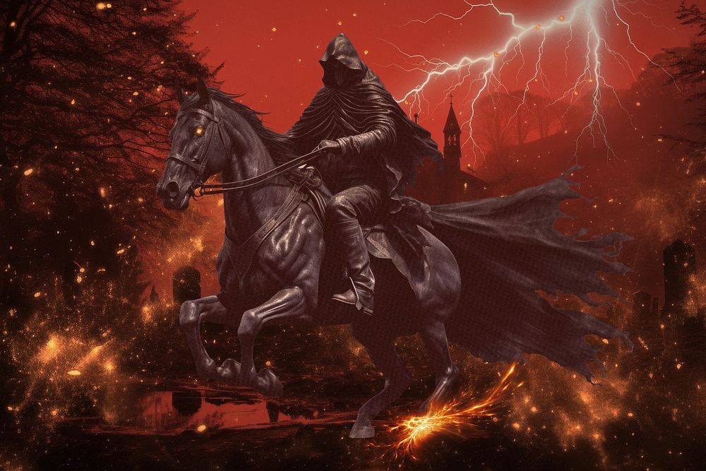 Wizard riding horse fantasy remix