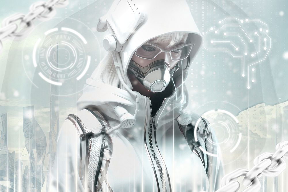 Cyberpunk futuristic world fantasy remix