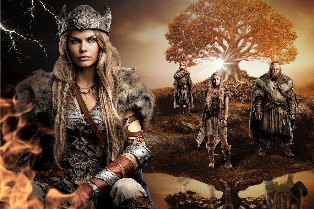 Ancient female warrior fantasy remix