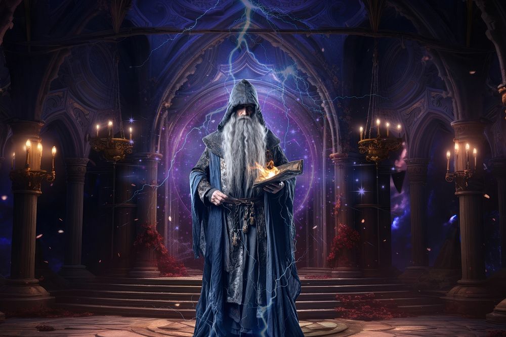 Wizard casting spell fantasy remix