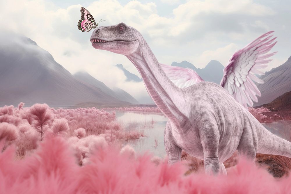 Mutated dinosaur surreal remix