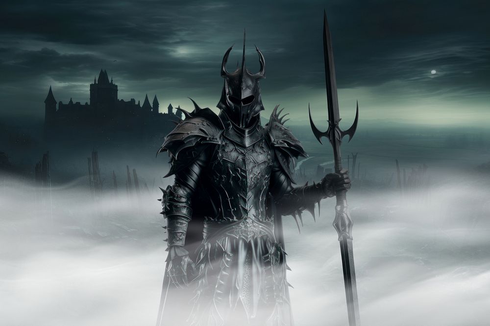 Black demonic knight fantasy remix