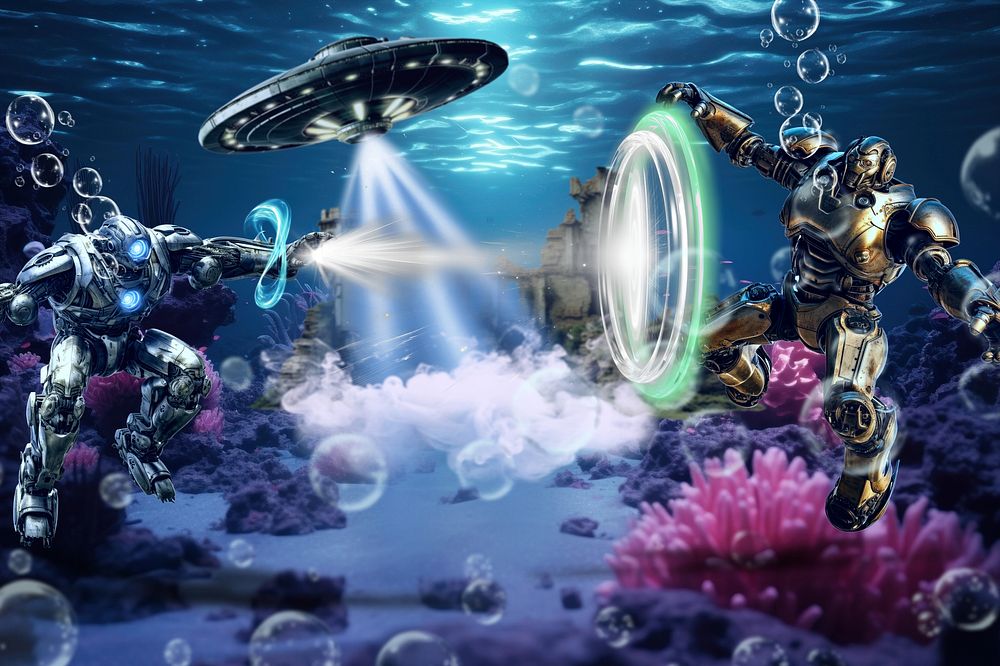 Underwater robot battle fantasy remix