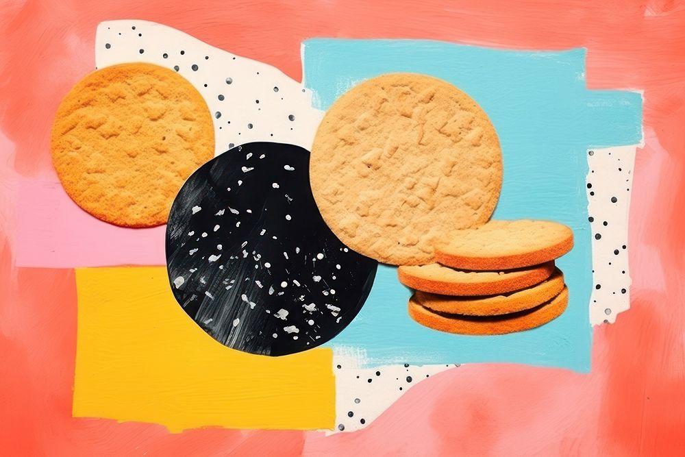 Cookies bread food art. AI generated Image by rawpixel.