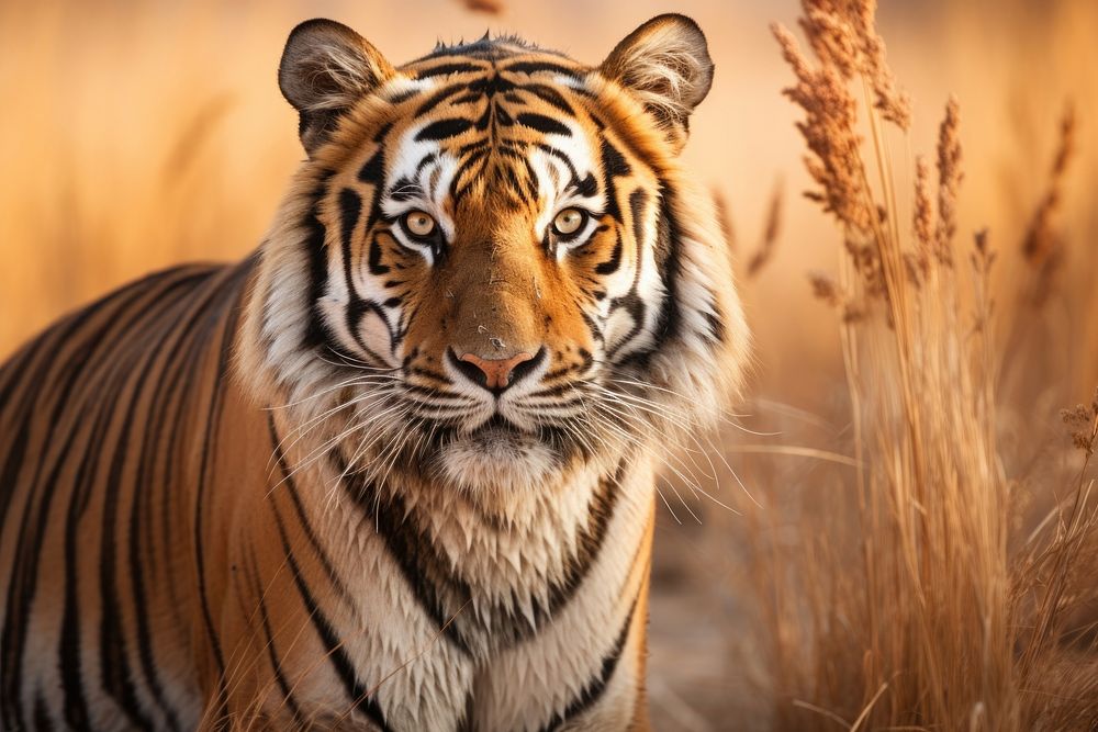 Majestic Bengal tiger wildlife animal mammal. AI generated Image by rawpixel.