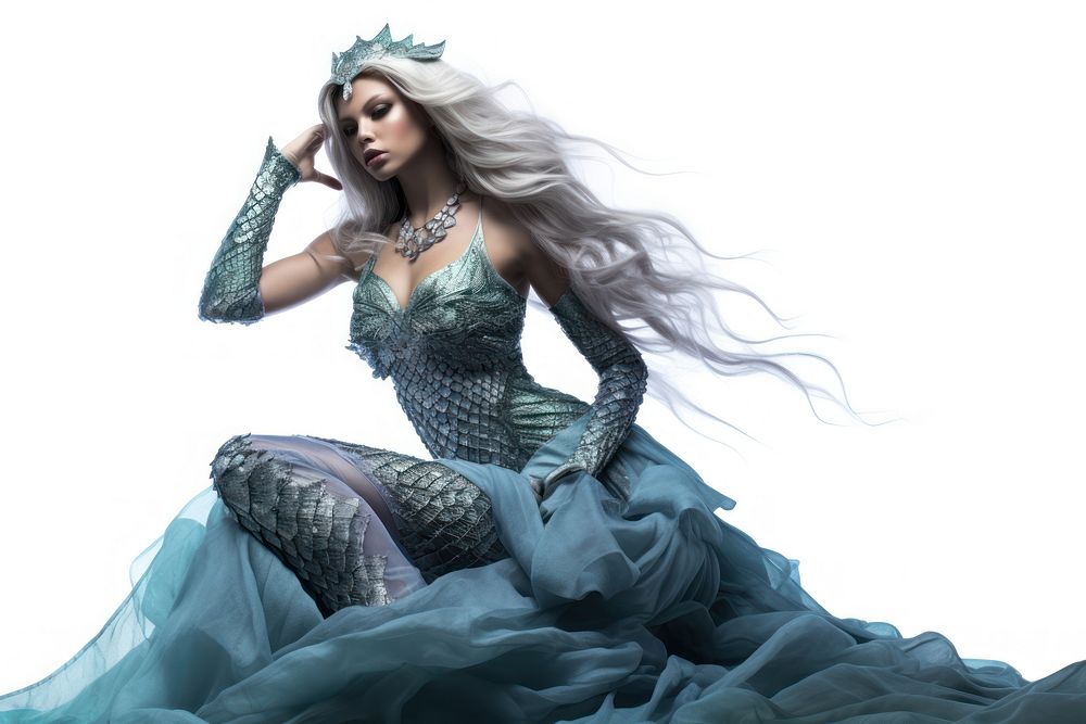 Mermaid fashion fantasy dress. 