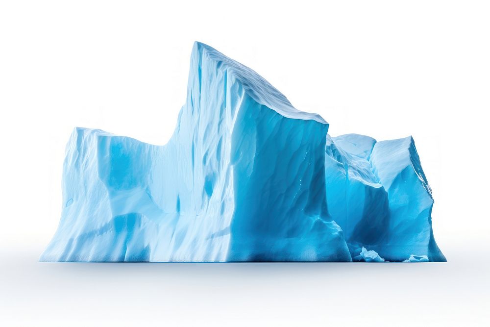 Iceberg nature white background outdoors. AI generated Image by rawpixel.