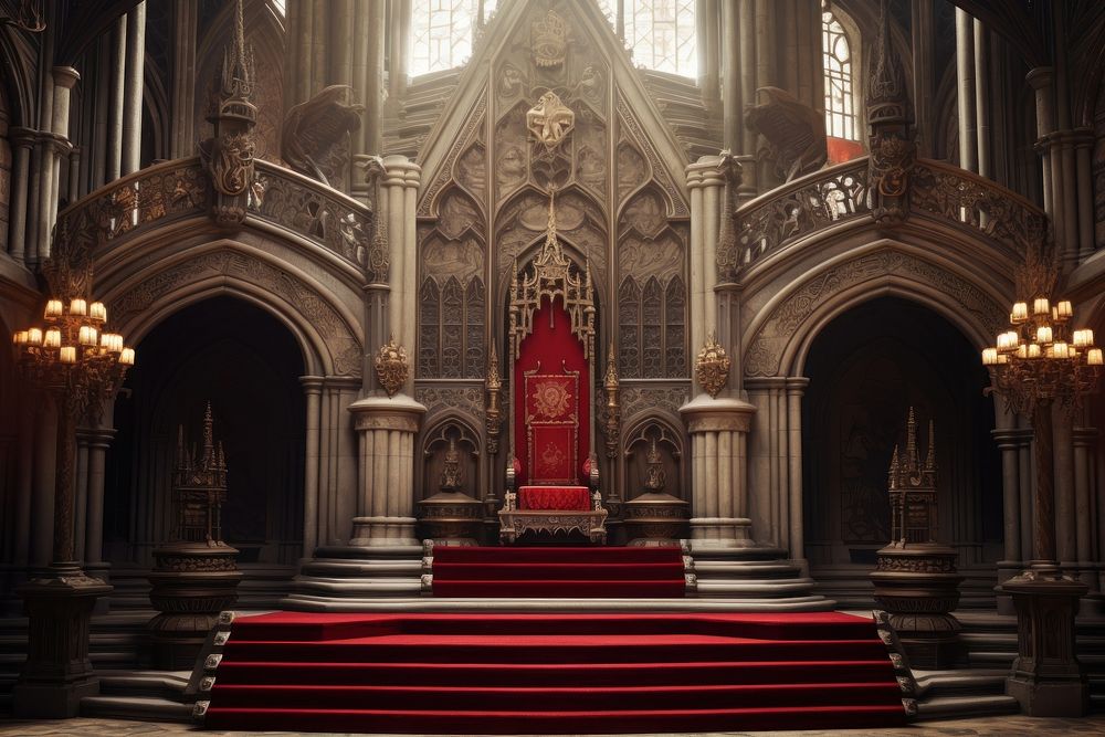 Throne architecture building worship. AI generated Image by rawpixel.