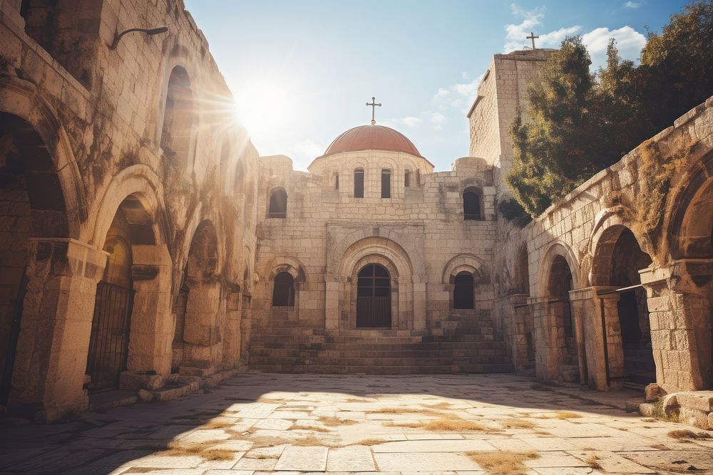 Beautiful church architecture building crypt. 