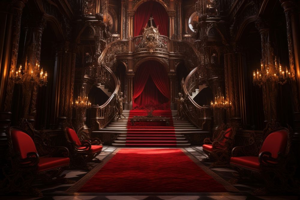 Red queen castle throne spirituality architecture. 