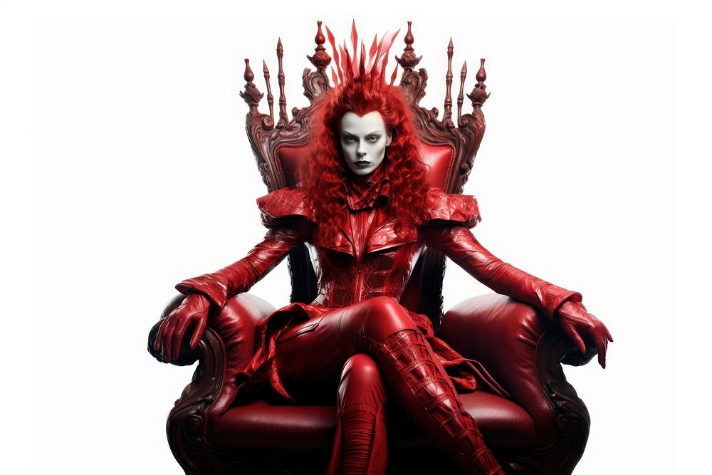 Red Queen costume adult red. AI generated Image by rawpixel.