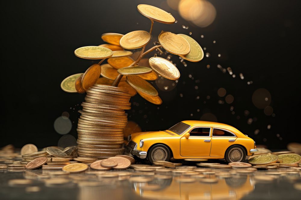 Accident insurance vehicle wheel money. AI generated Image by rawpixel.