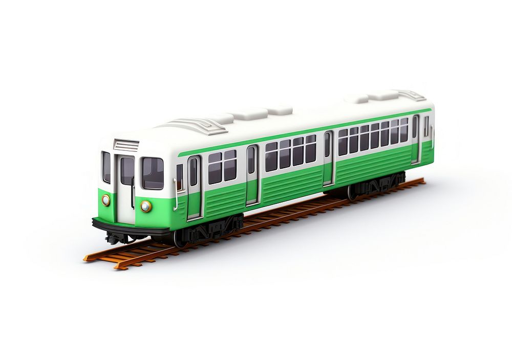 Subway train transportation vehicle railway. AI generated Image by rawpixel.