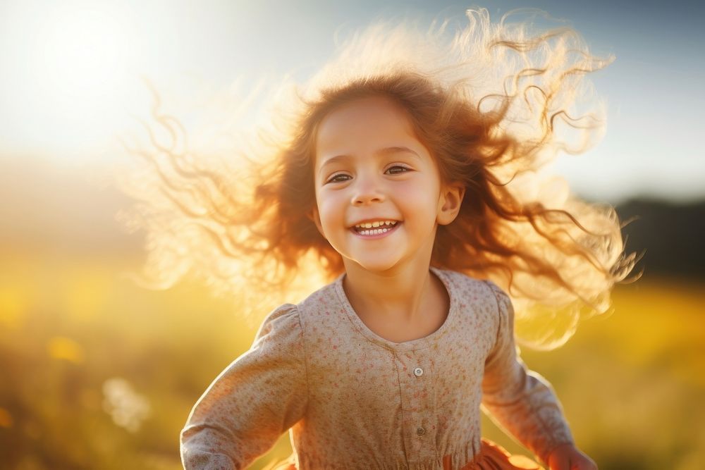 Child smile happy girl. AI generated Image by rawpixel.