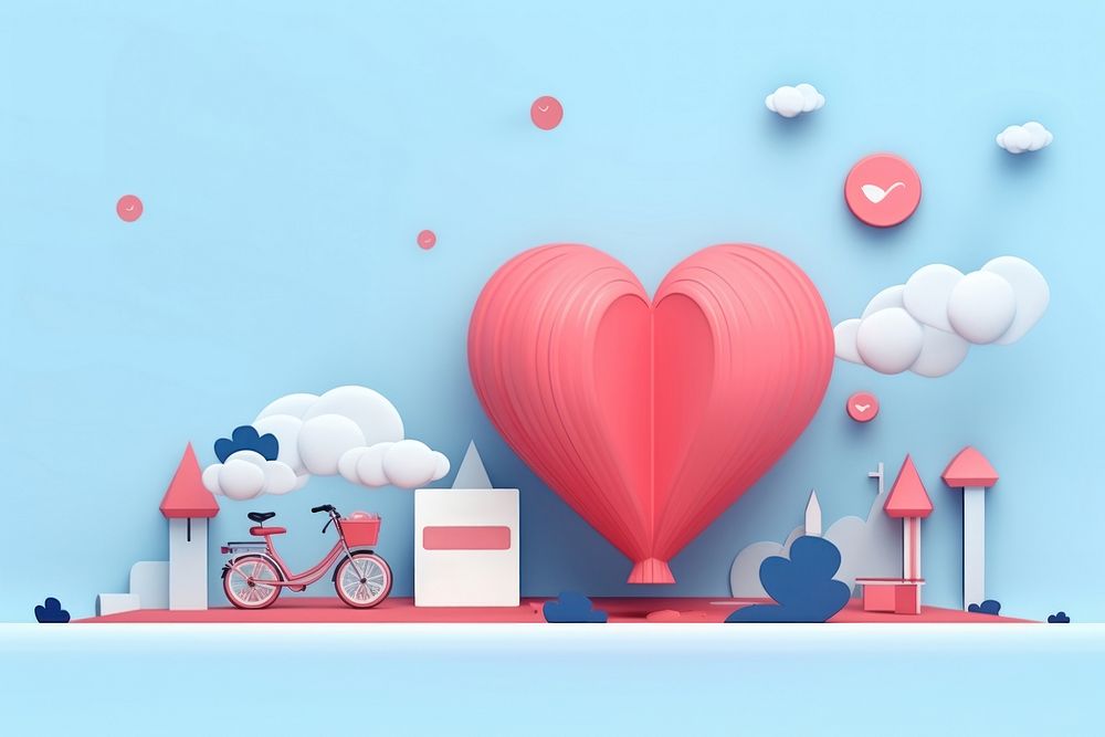 Health insurance concept balloon vehicle transportation. AI generated Image by rawpixel.