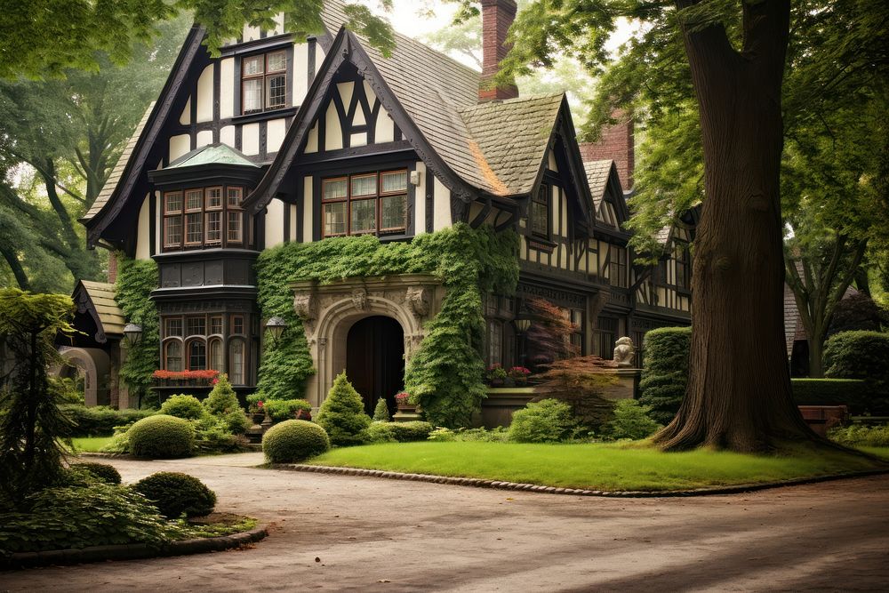 European house neighbourhood architecture outdoors. 