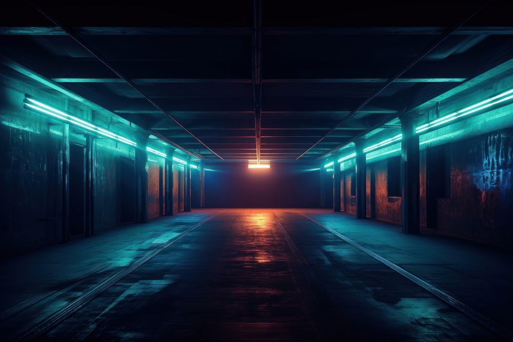 Empty room light lighting tunnel