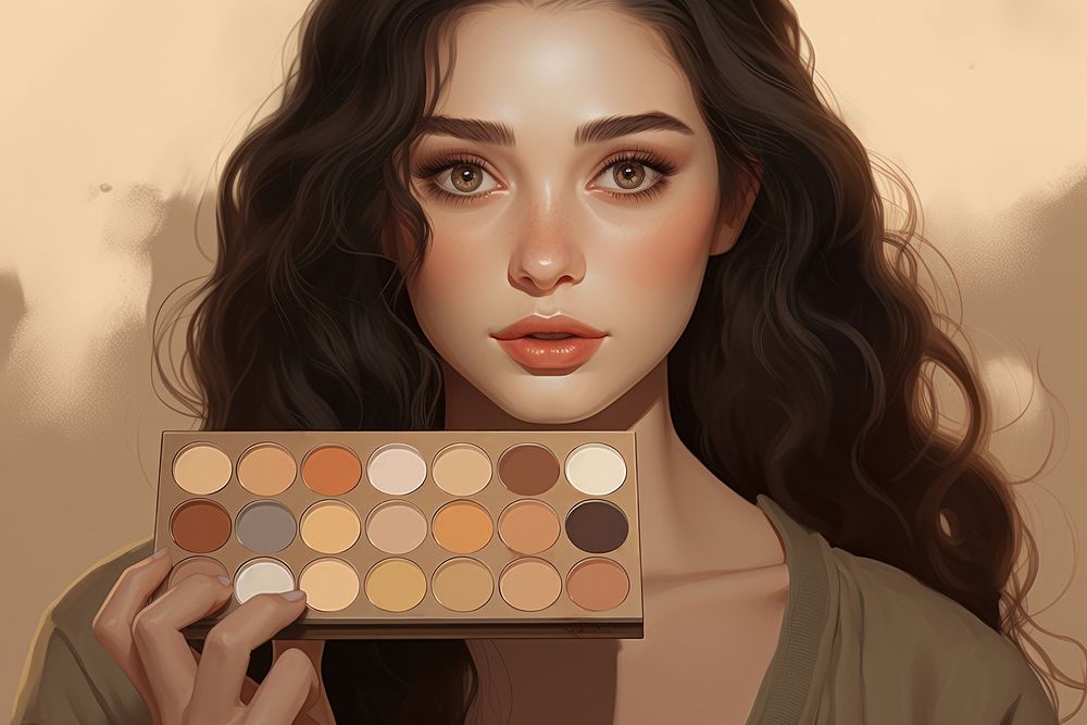 Cosmetics portrait palette adult. 