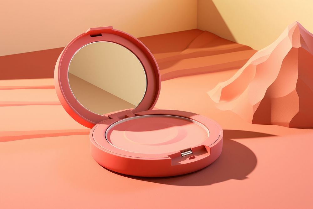 Cosmetics bathroom indoors circle. AI generated Image by rawpixel.