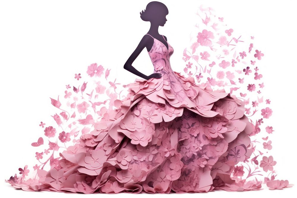 Woman silhouette dress fashion adult. AI generated Image by rawpixel.