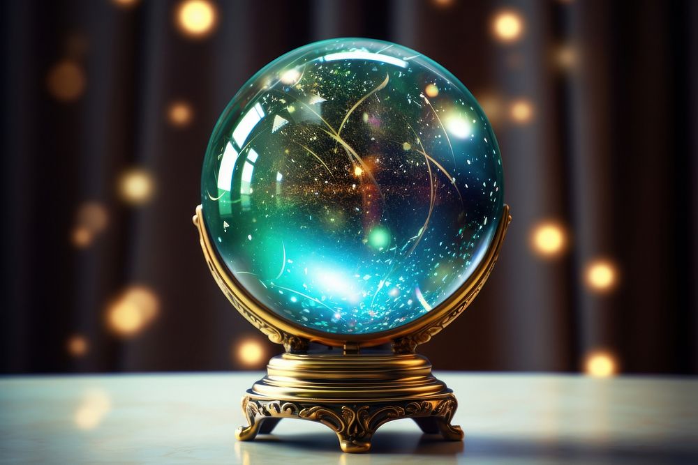 Magic ball astronomy sphere planet. AI generated Image by rawpixel.