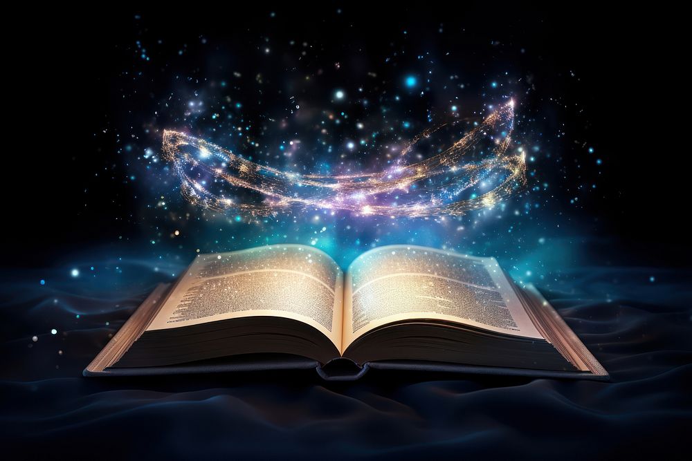 Magic book publication astronomy universe. AI generated Image by rawpixel.
