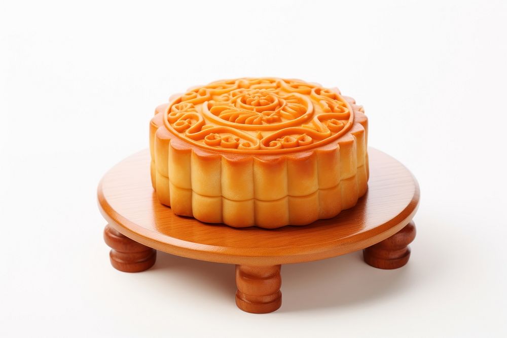 Chinese moon cake dessert icing food. 