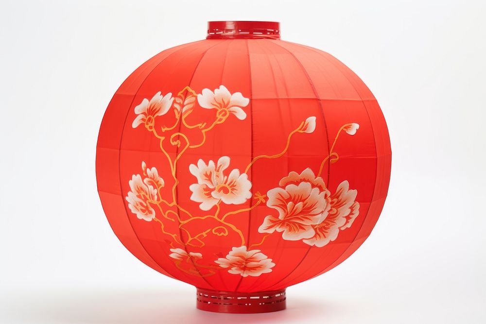 Chinese paper lantern celebration decoration porcelain. AI generated Image by rawpixel.