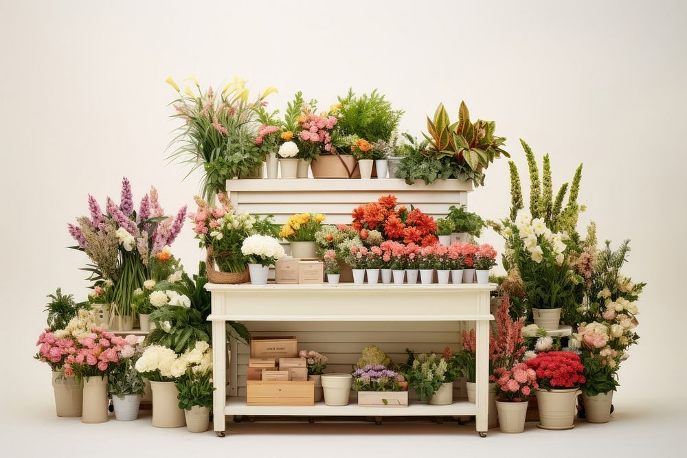 Flower shop plant rose box. AI generated Image by rawpixel.