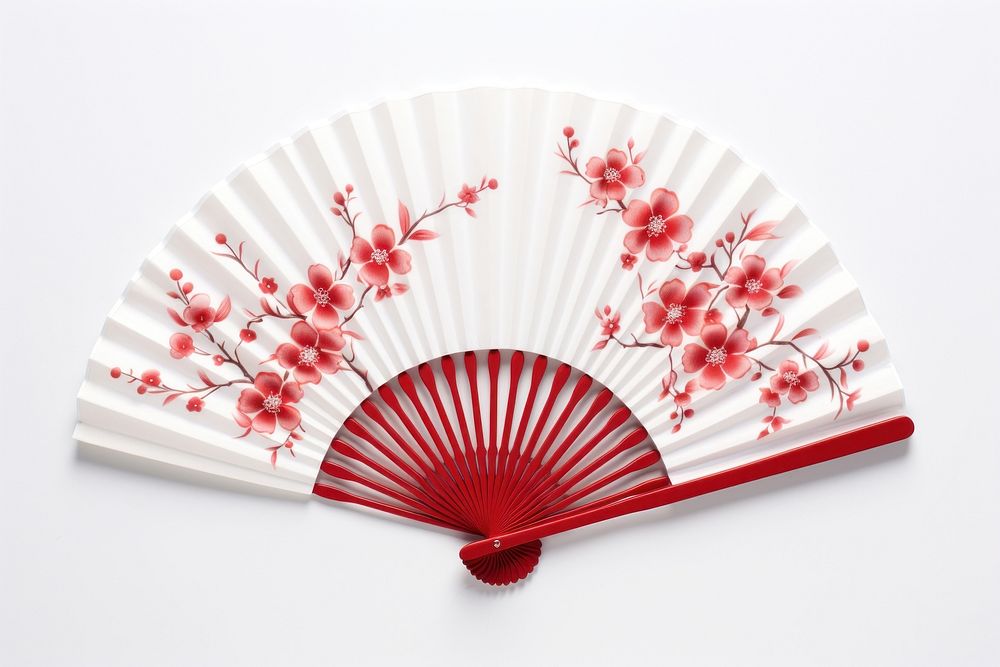 Chinese fan pattern blossom flower. 