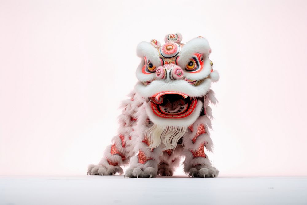 Chinese lion dance toy representation celebration. AI generated Image by rawpixel.