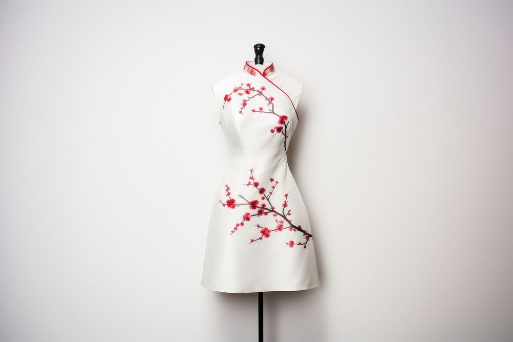 Chinese qipao mannequin fashion dress. AI generated Image by rawpixel.