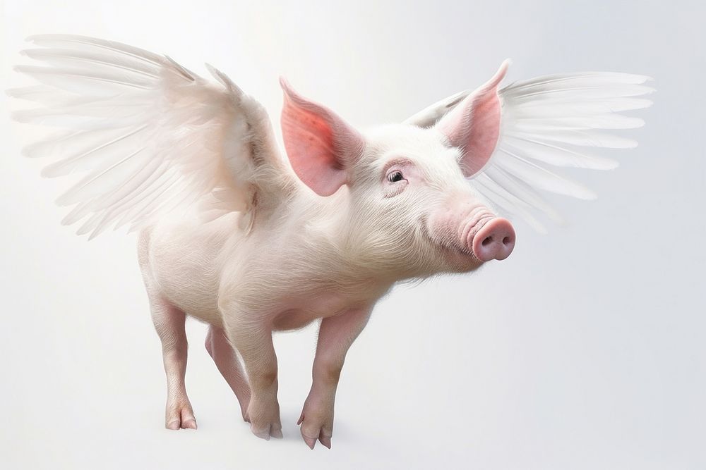 Pig wildlife animal mammal. AI generated Image by rawpixel.