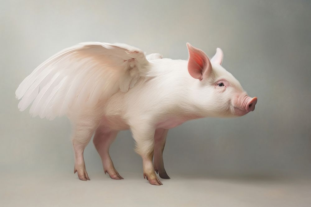 Pig wildlife animal mammal. AI generated Image by rawpixel.