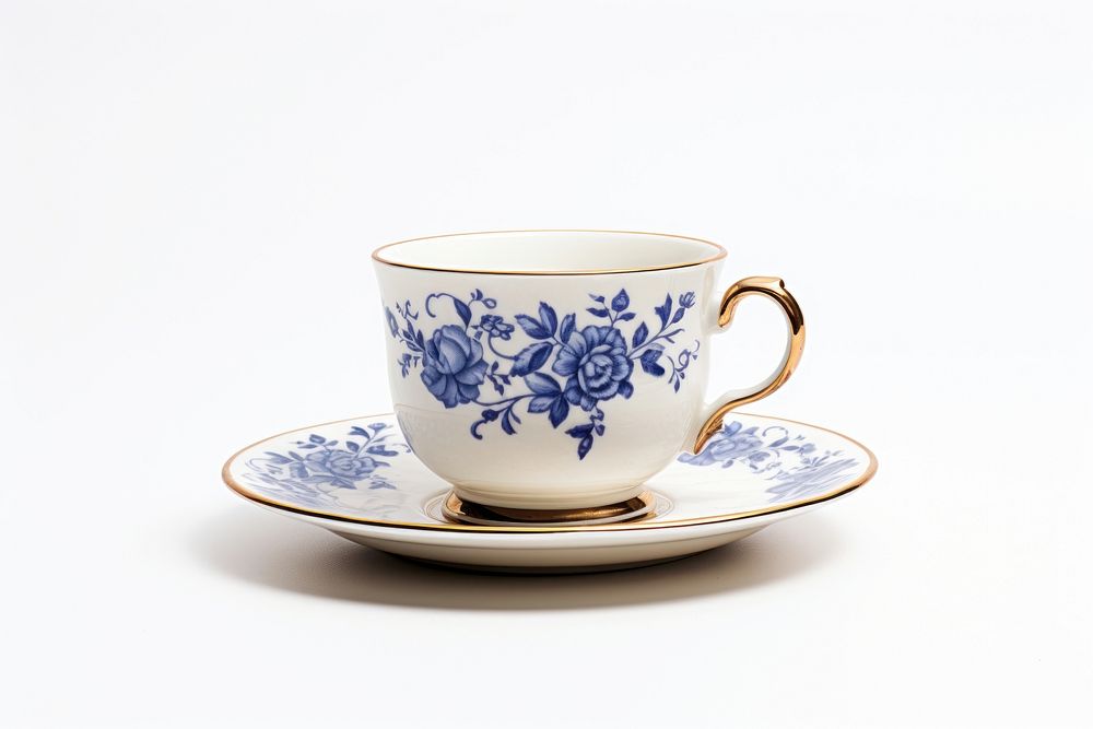 Chinaware porcelain saucer coffee. AI generated Image by rawpixel.