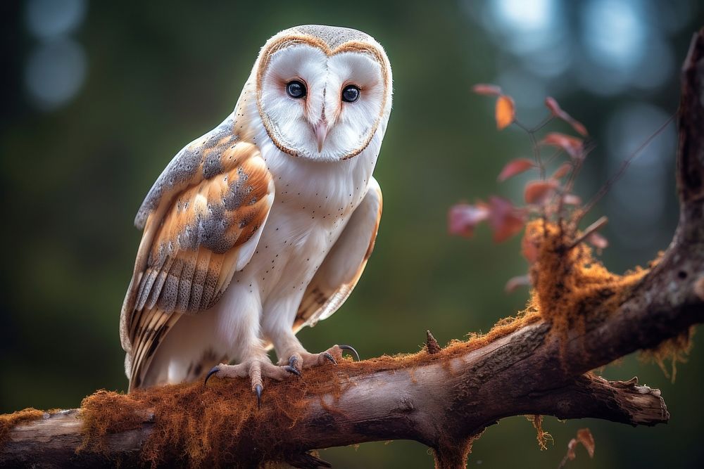 Barn owl animal beak bird. 