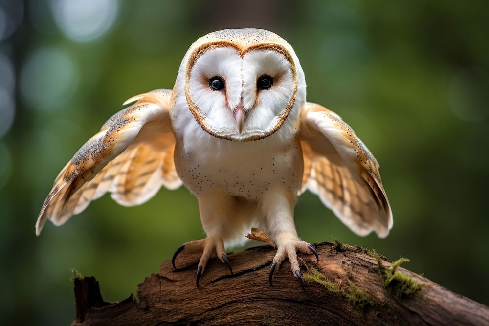 Barn owl animal beak bird. 