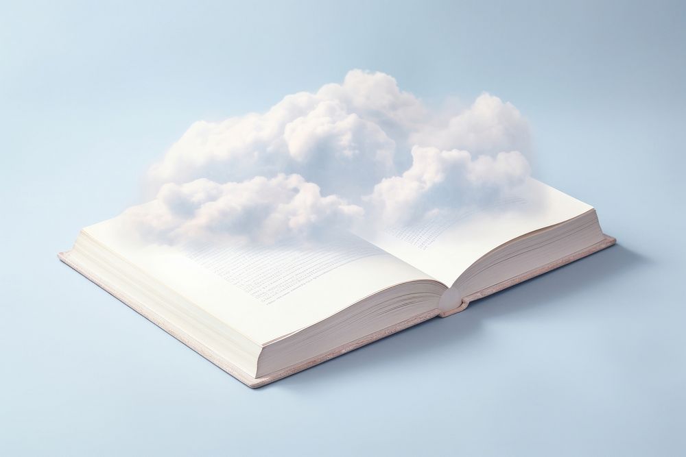 Book publication white cloud. AI generated Image by rawpixel.
