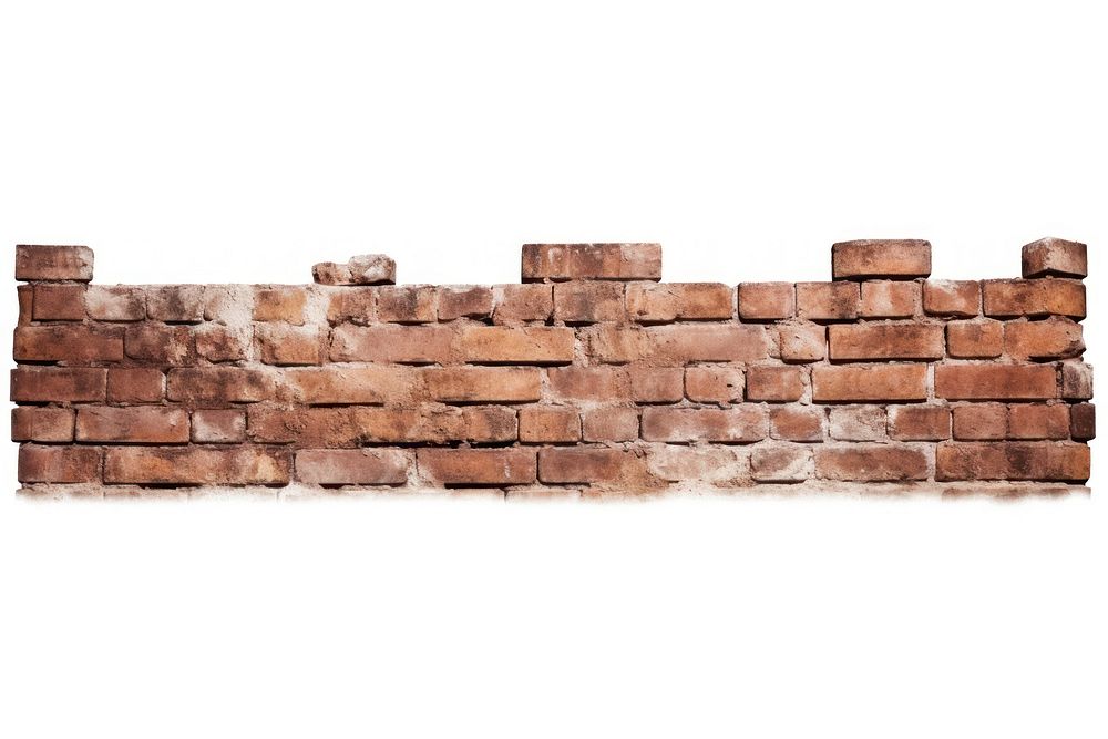 Brick wall architecture backgrounds white background. AI generated Image by rawpixel.
