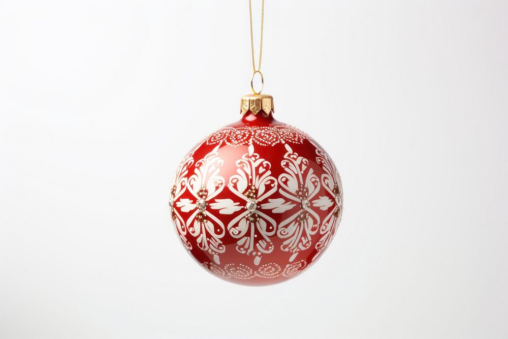 Christmas Ball hanging christmas white background celebration. 