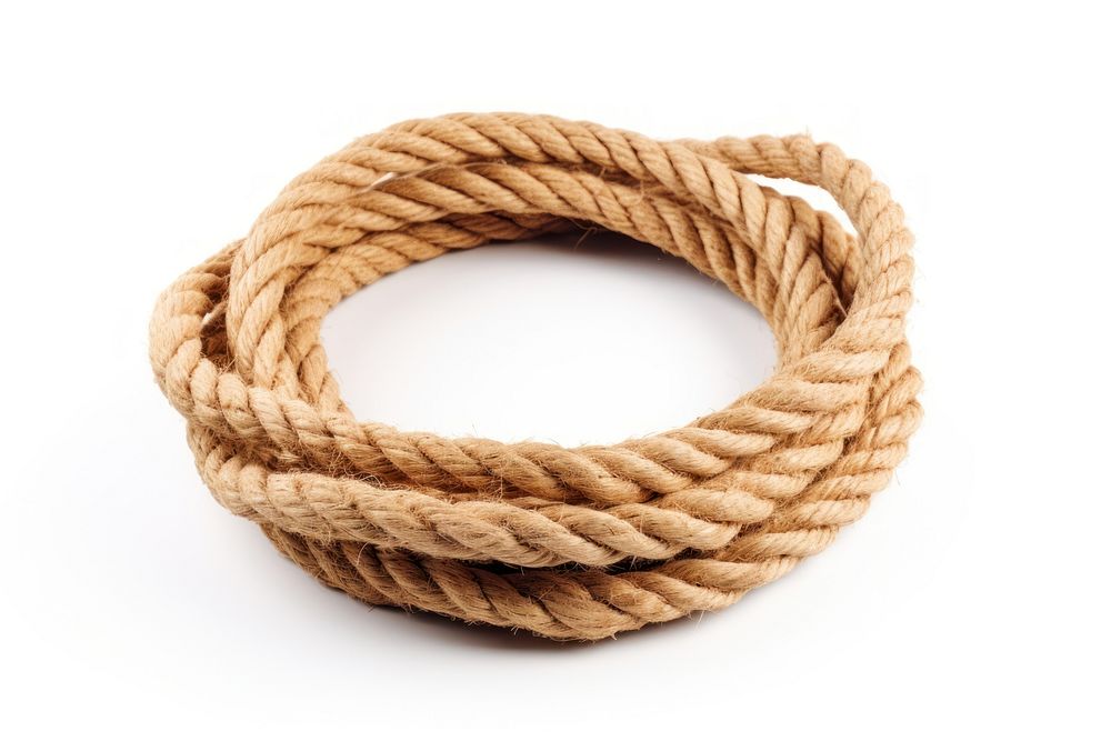 Coiled rope jewelry white background accessories. AI generated Image by rawpixel.