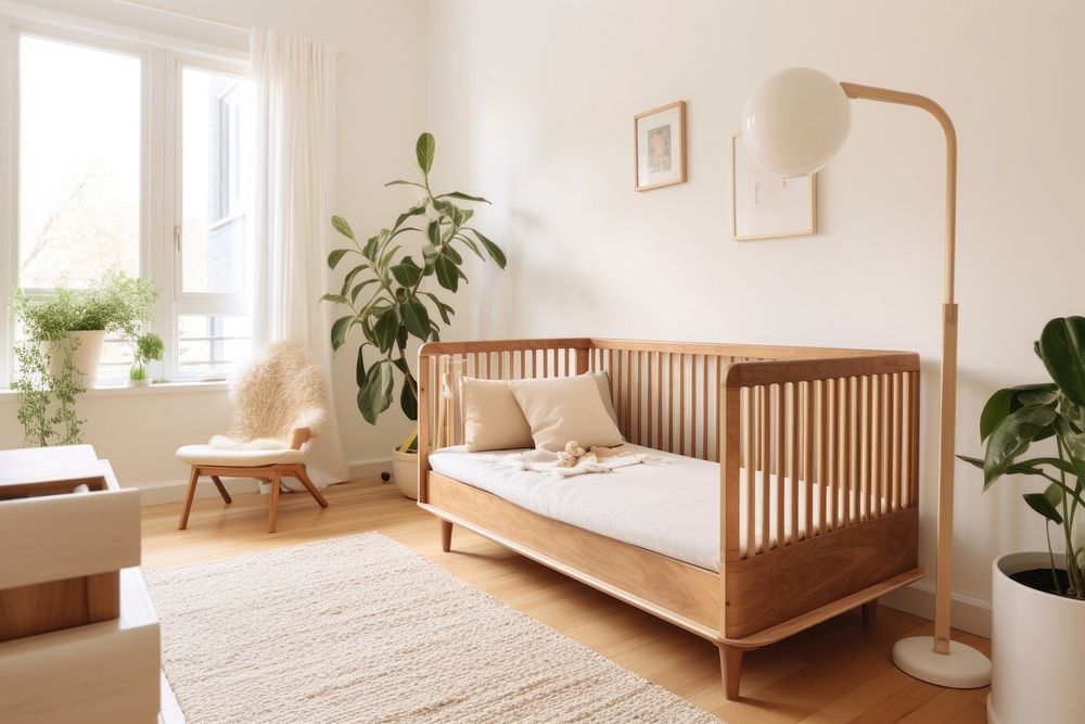 Toddler bed crib comfortable furniture. 