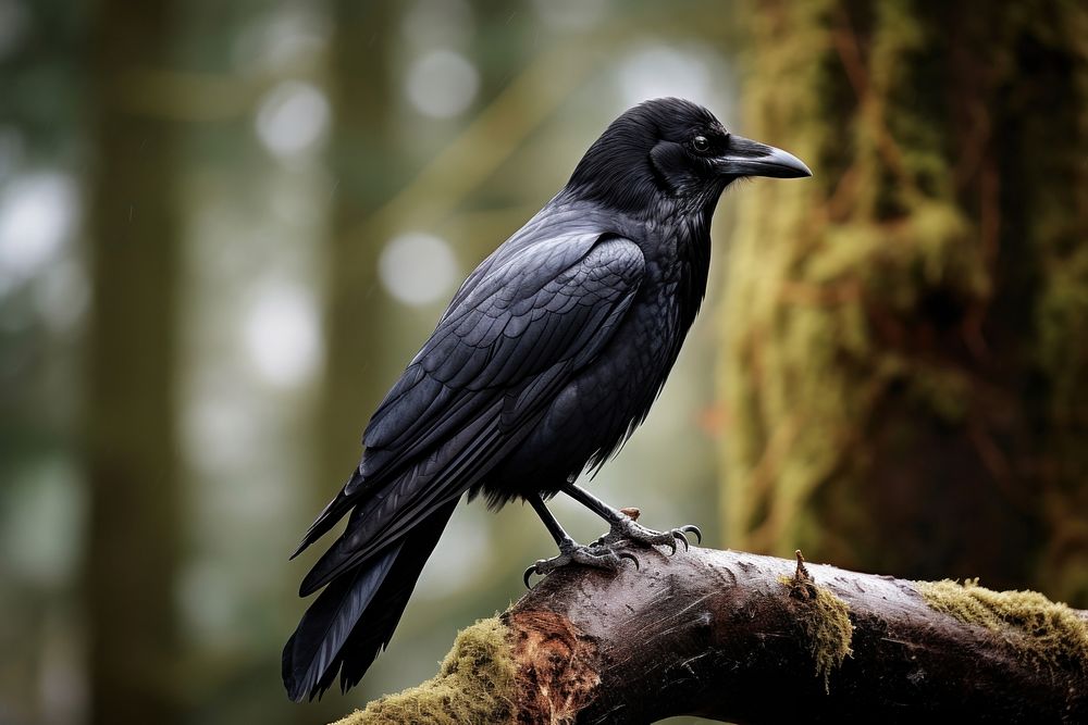 Crow blackbird animal monochrome. 