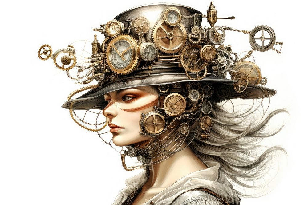Steampunk adult accessories creativity. AI generated Image by rawpixel.