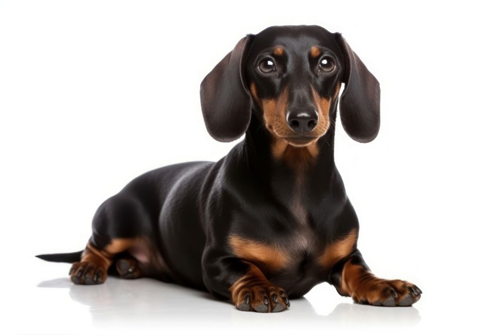 Dog dachshund sitting animal. 