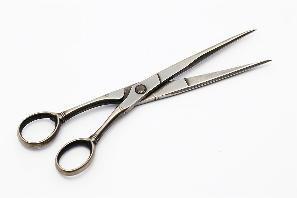 Open scissors white background equipment weaponry. AI generated Image by rawpixel.