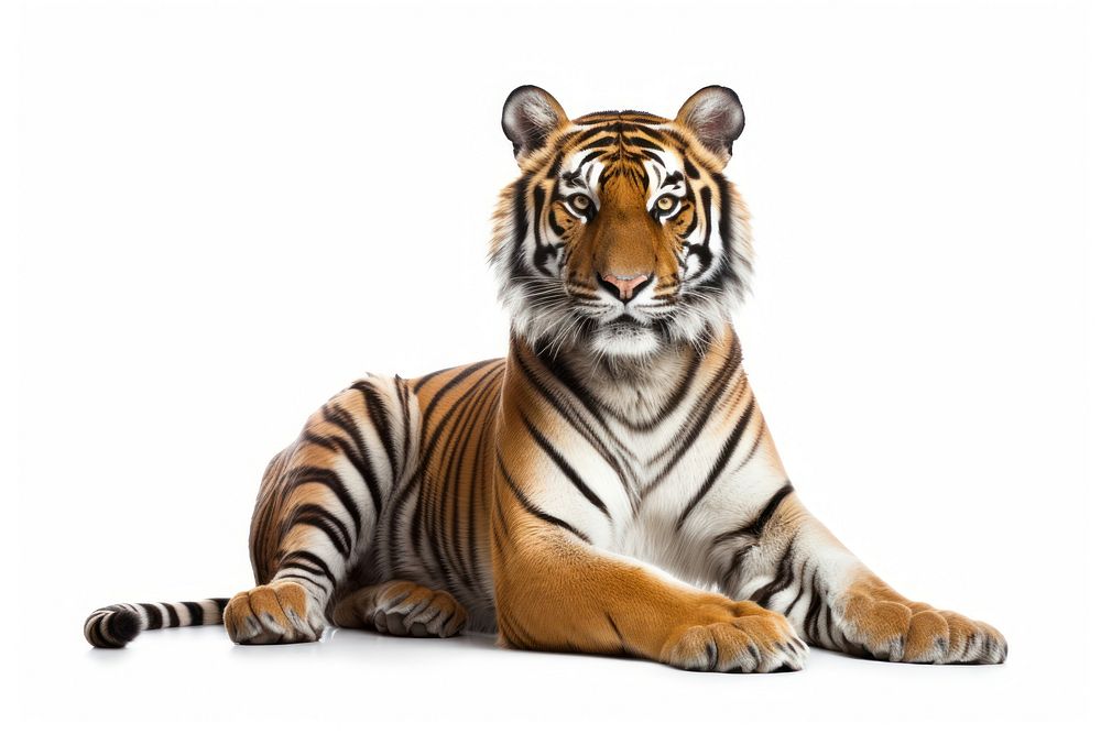 Bengal tiger wildlife animal mammal. AI generated Image by rawpixel.