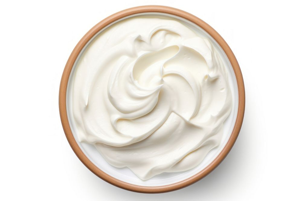Cream dessert food bowl. AI generated Image by rawpixel.