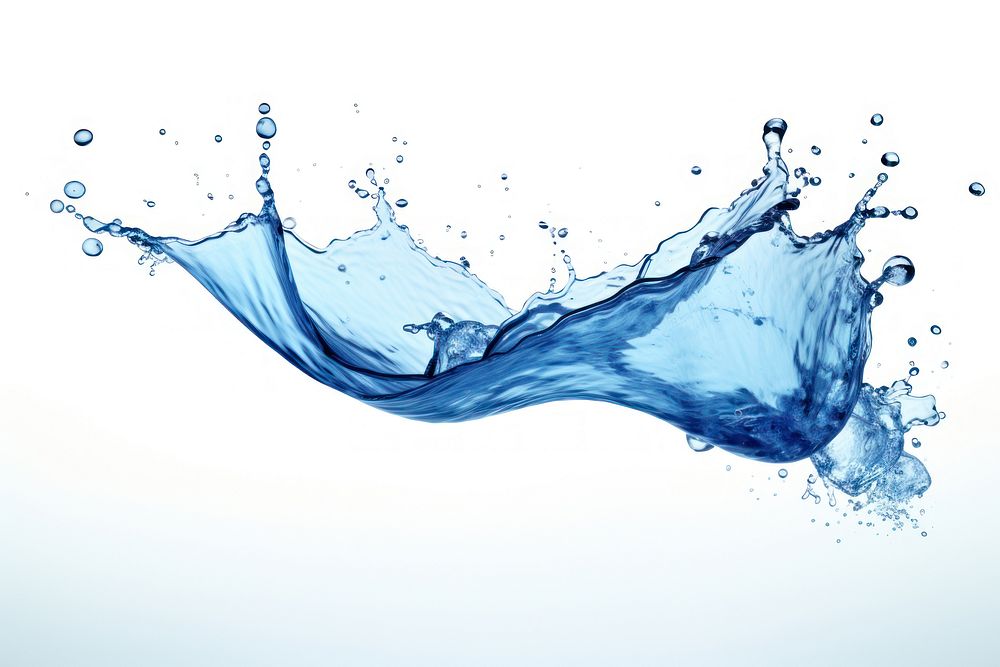 Water splash backgrounds white background splattered. AI generated Image by rawpixel.